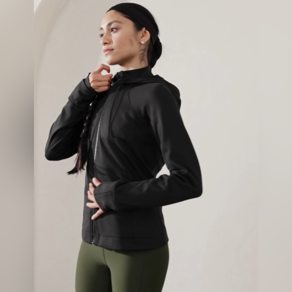 NWT Athleta Unstoppable Full Zip Black Jacket Size XS - Picture 4 of 12